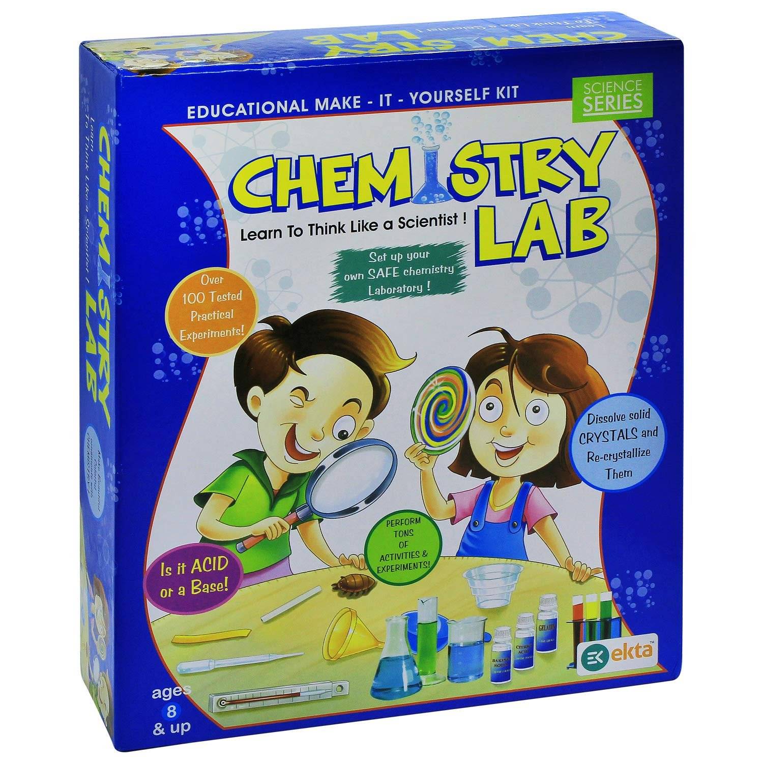 EKTA Chemistry Lab Educational Kit (100 Practical Experiments) Buy @ ₹399