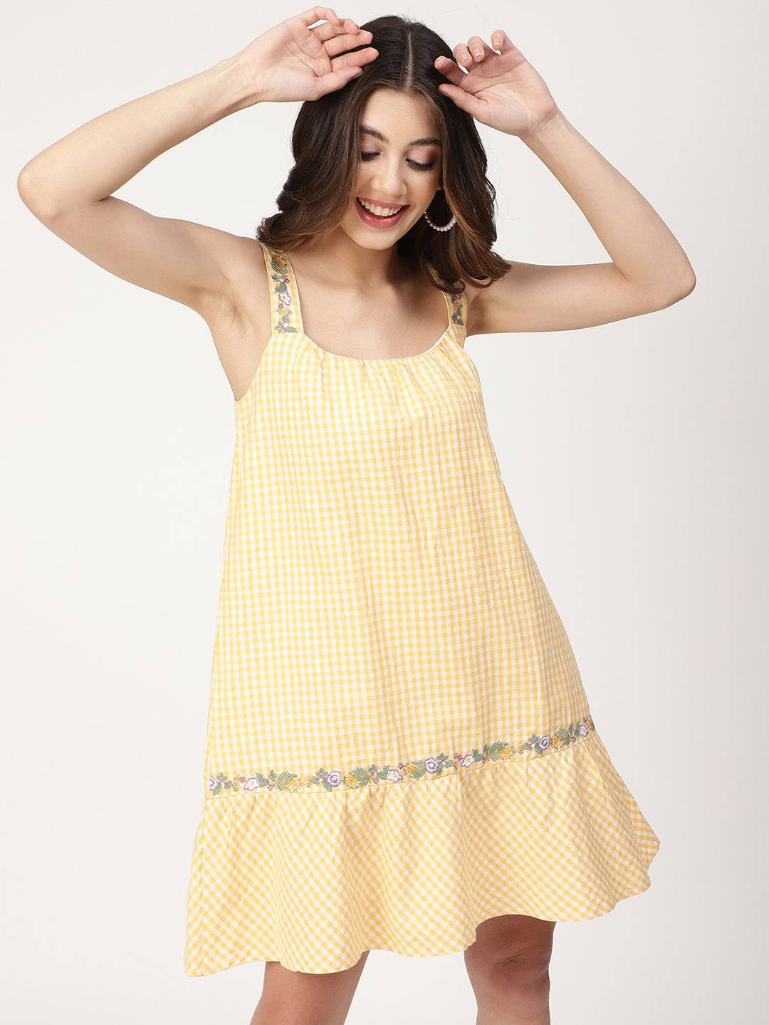 Elle Women Yellow Dress