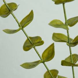 Green Artificial Eucalyptus Flower Leaf - Single