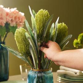 Green Protea Single Spray
