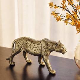 Golden Leopard Figurine