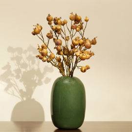 Brown Dry Pomegranate Artificial Stem - Single