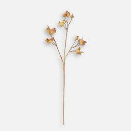 Brown Dry Pomegranate Artificial Stem - Single