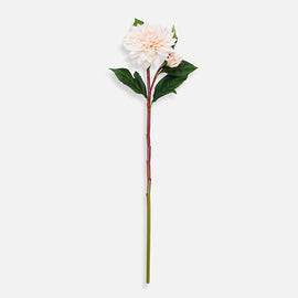 Ivory Artificial Dahlia Flower Stem - Single