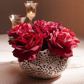 Red Rose Artificial Flower Stem - Single