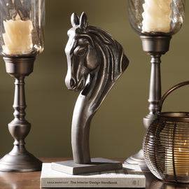 Bronze Antique Finish Horse Head Sculpture