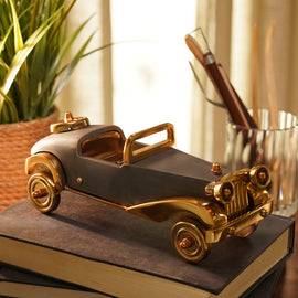 Gold and Grey Decorative Car