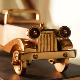 Gold and Grey Decorative Car