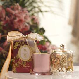 Lilac & Amber Plumberry Wood Floraison Bell Jar Candle