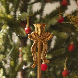 Gold Metal Bowl Candle Holder - Small