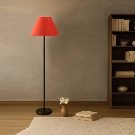 Devansh Wood Floor Lamp