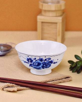 Royal Blue Blossom Bone China Katori