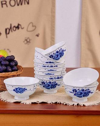 Royal Blue Blossom Bone China Katori