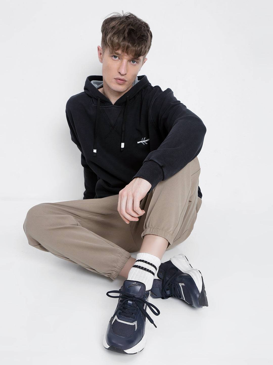 NITROFLOW - Sports Premium Leather Sneakers - Navy Blue