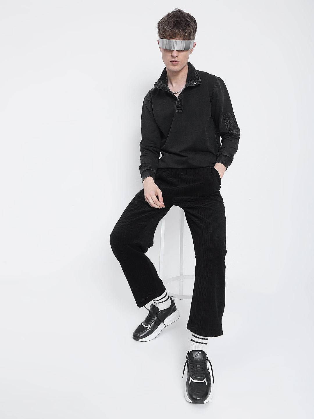 DARKSHIFT - Sports Premium Leather Sneakers - Black