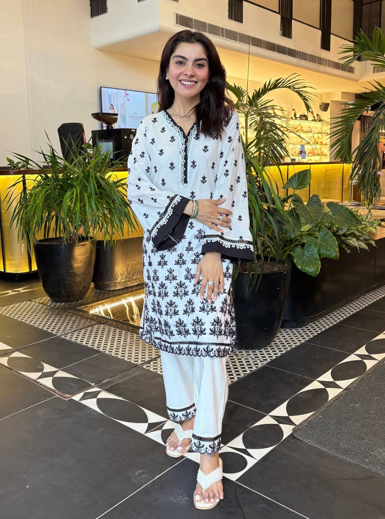 Rith Supima Cotton White Kurta Set