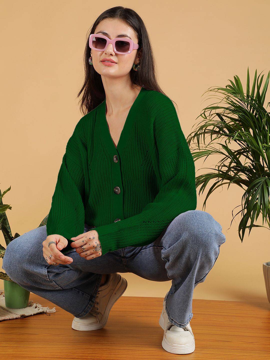 Kotty Women V-Neck Cardigan