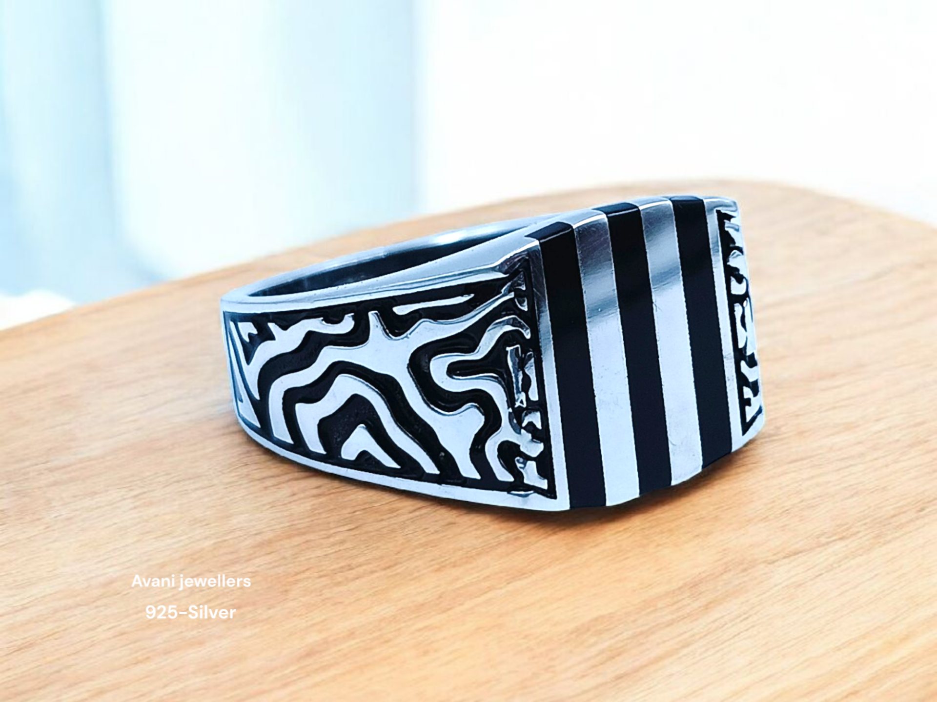 Silver Gents Plain Ring @ ₹4329