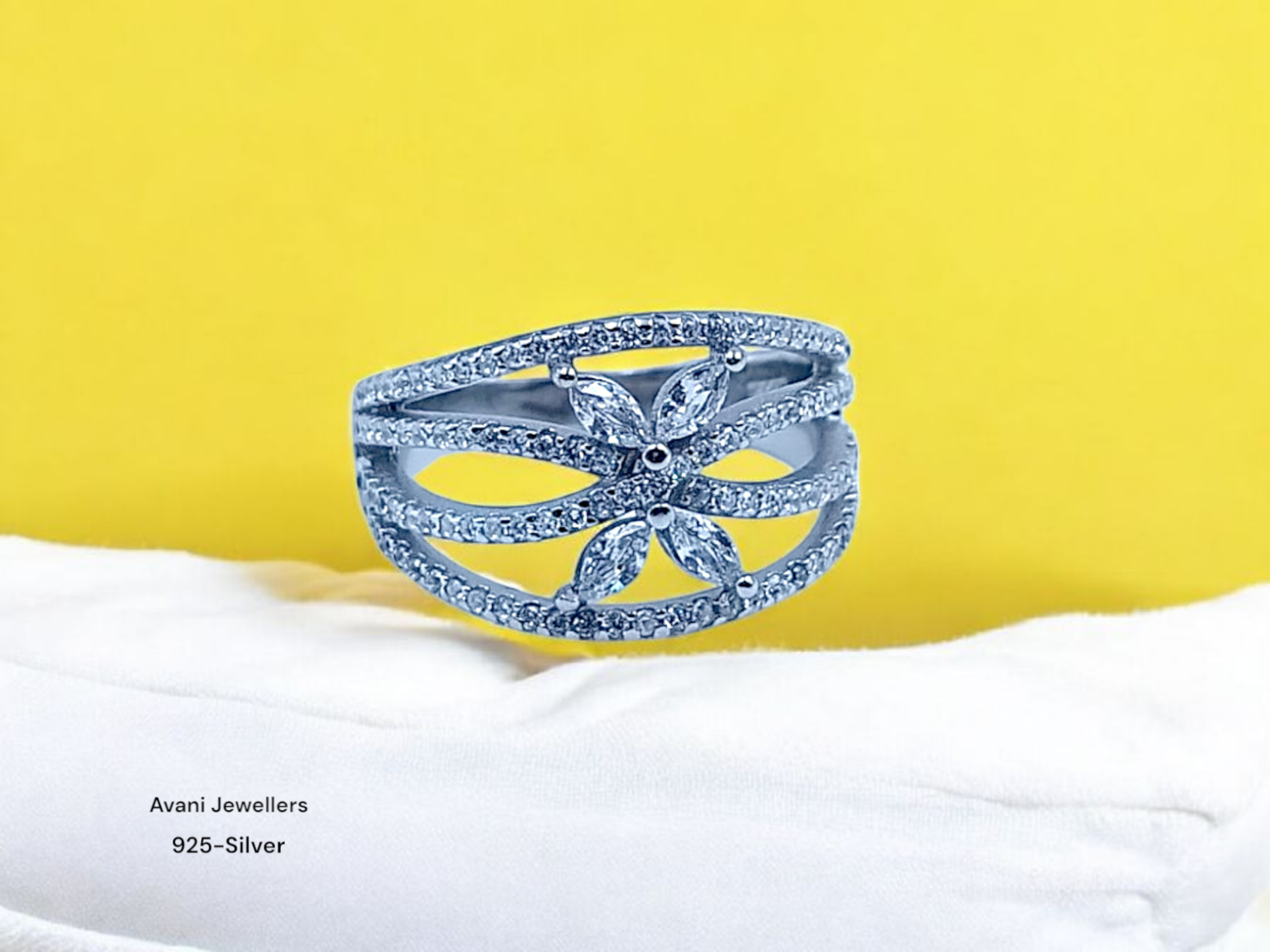 Silver Ladies Fancy Ring only @ ₹1746