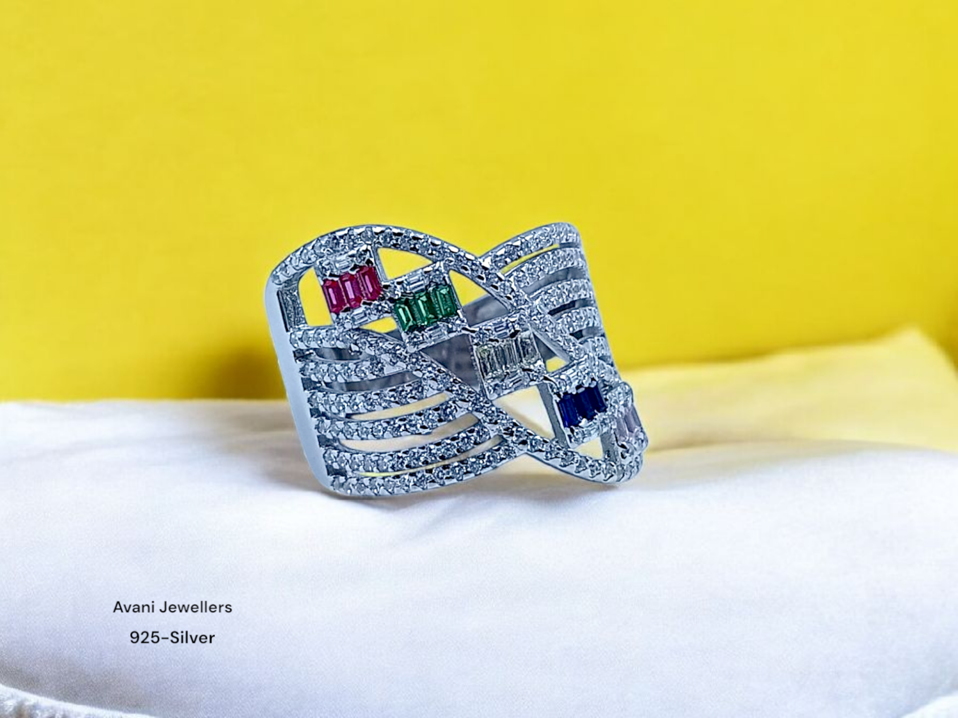 Silver Ladies Fancy Ring only @ ₹3110