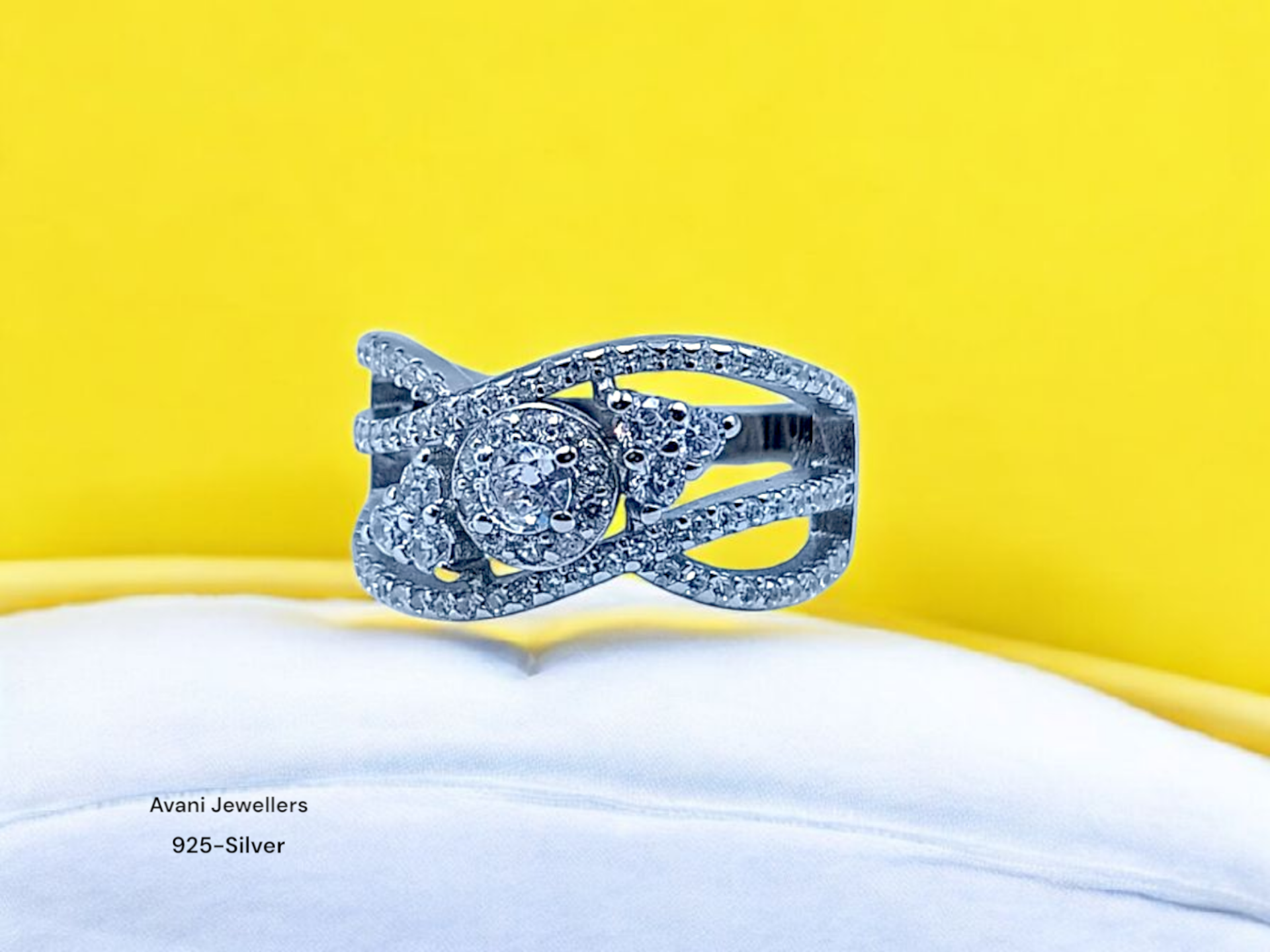 Silver Ladies Fancy Ring only @ ₹1850