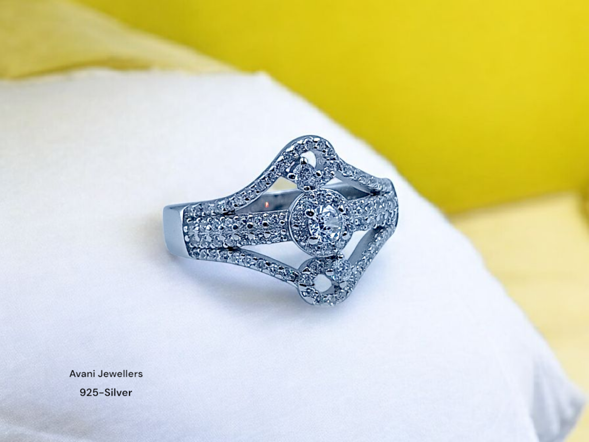Silver Ladies Fancy Ring only @ ₹2093