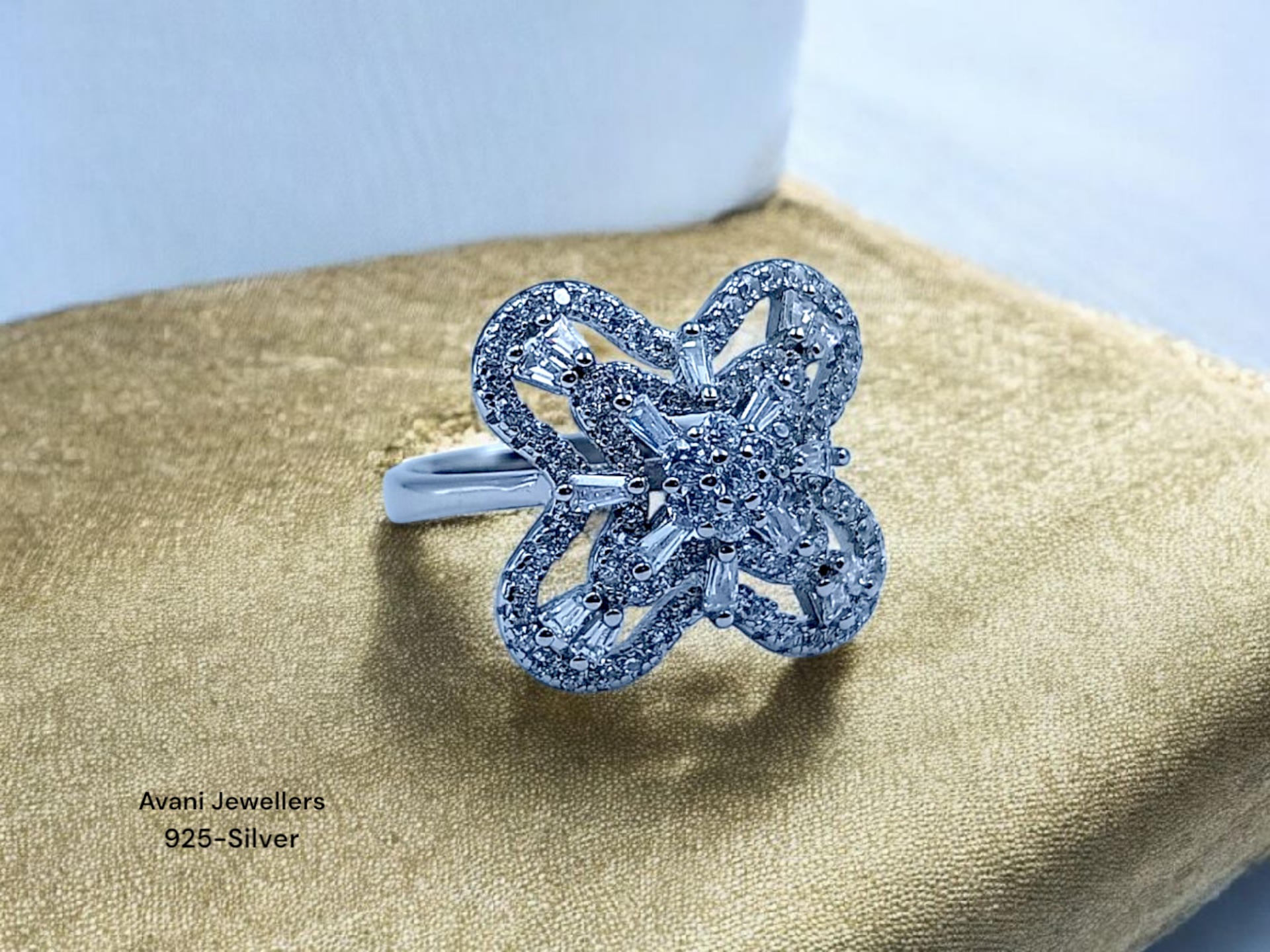 Silver Ladies Fancy Ring only @ ₹2016