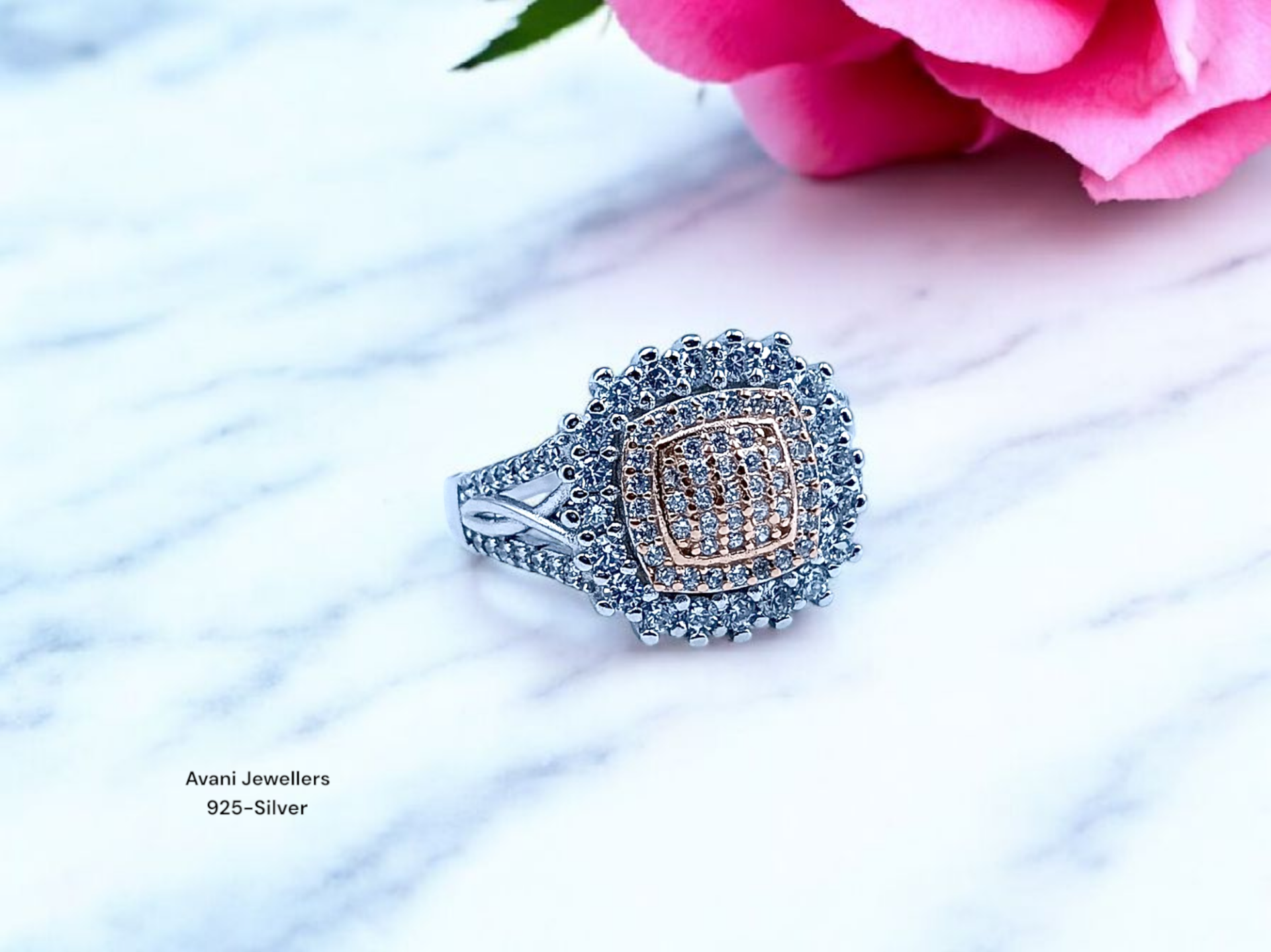 Silver Ladies Fancy Ring only @ ₹2025