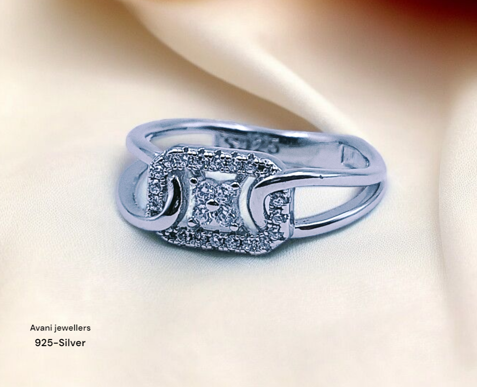 Silver Ladies Fancy Ring only @ ₹1202