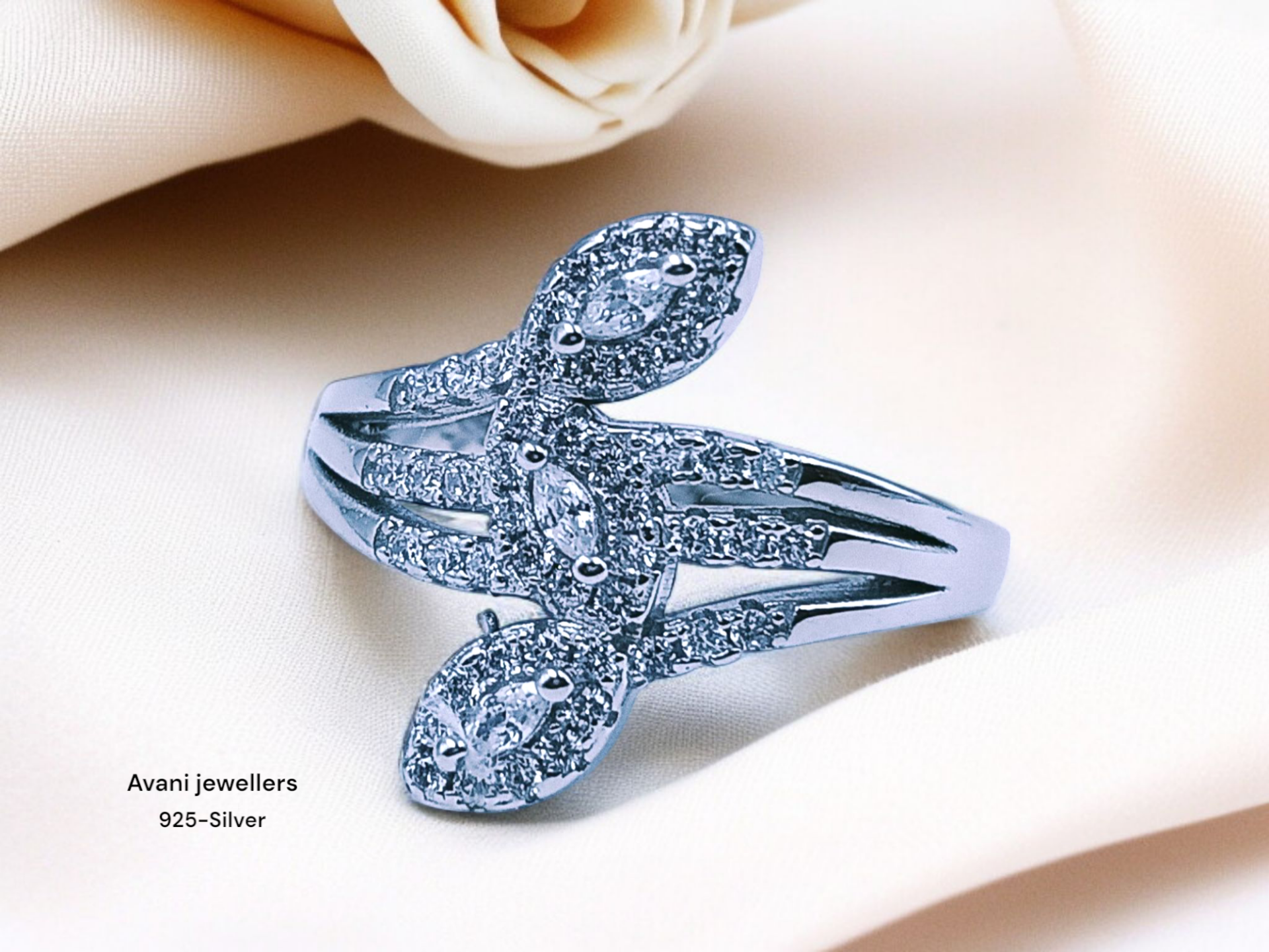 Silver Ladies Fancy Ring only @ ₹1832