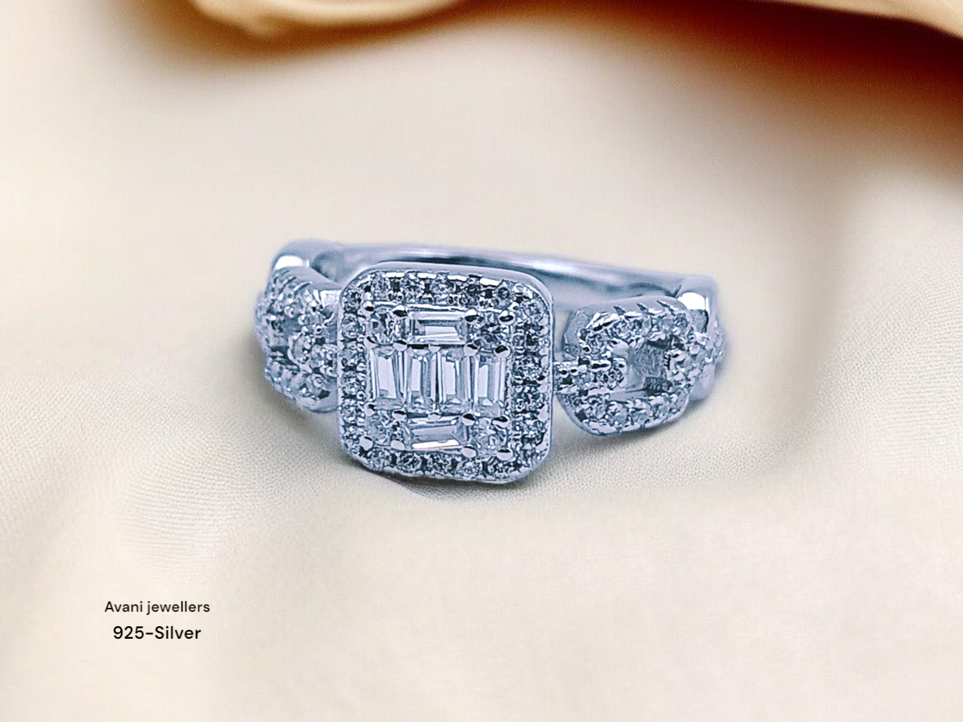 Silver Ladies Fancy Ring only @ ₹1377