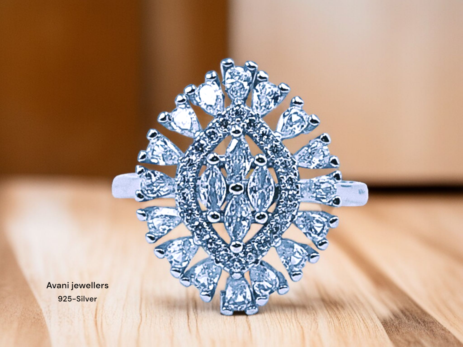 Silver Ladies Fancy Ring only @ ₹1778
