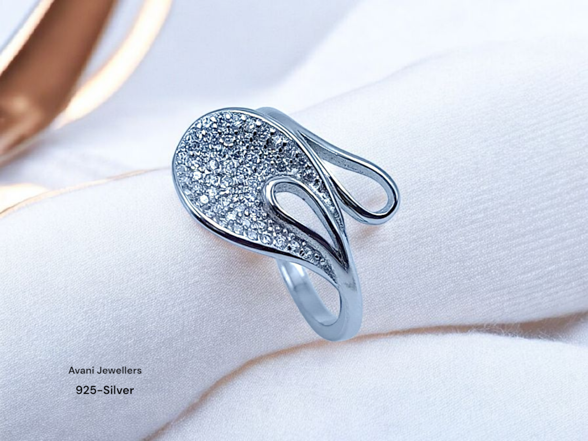 Silver Ladies Fancy Ring only @ ₹1035