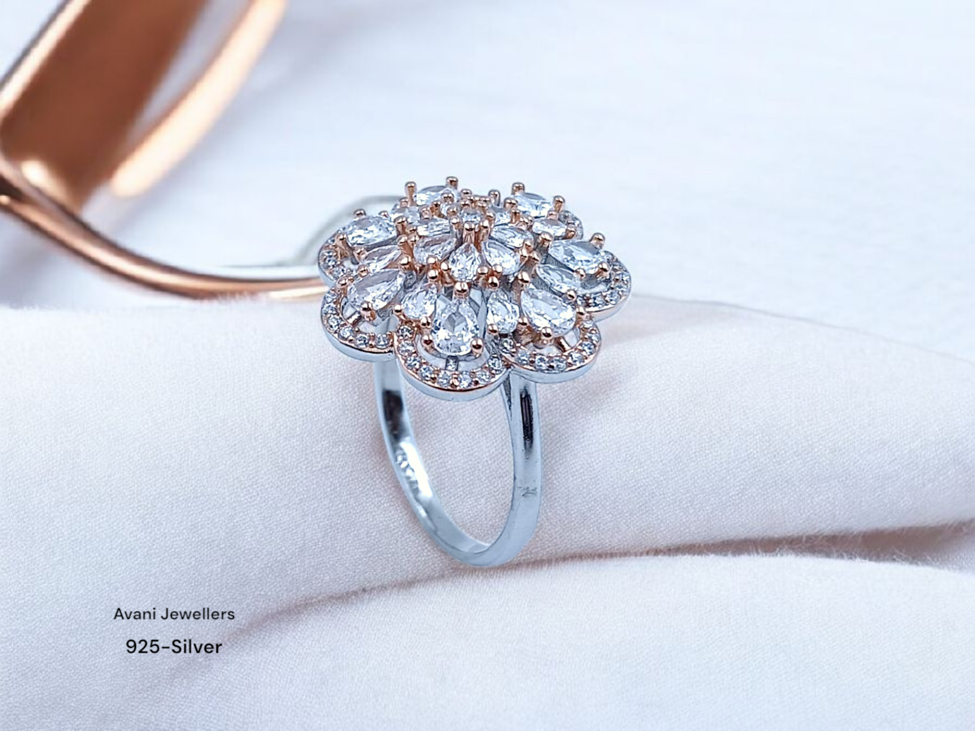 Silver Ladies Fancy Ring only @ ₹2178