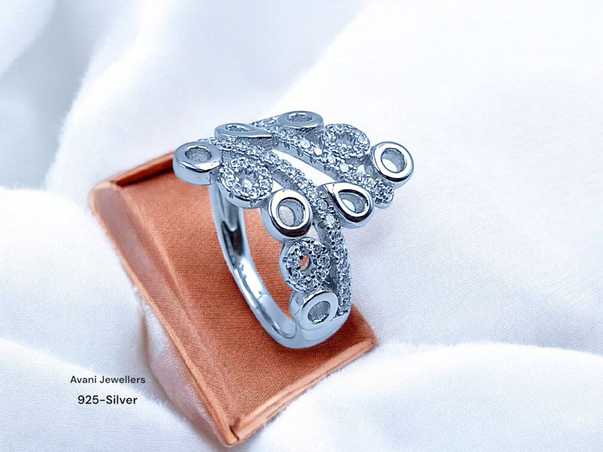 Silver Ladies Fancy Ring only @ ₹1598