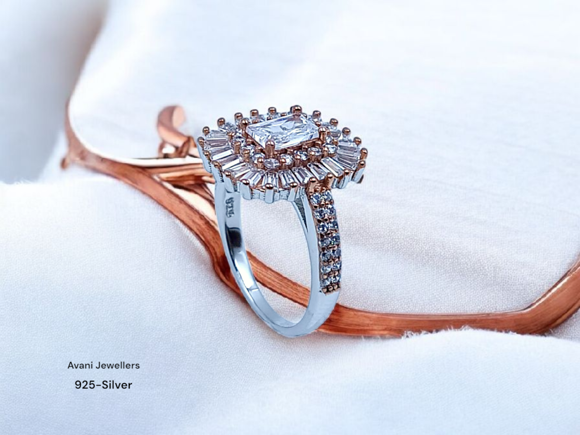 Silver Ladies Fancy Ring only @ ₹1733