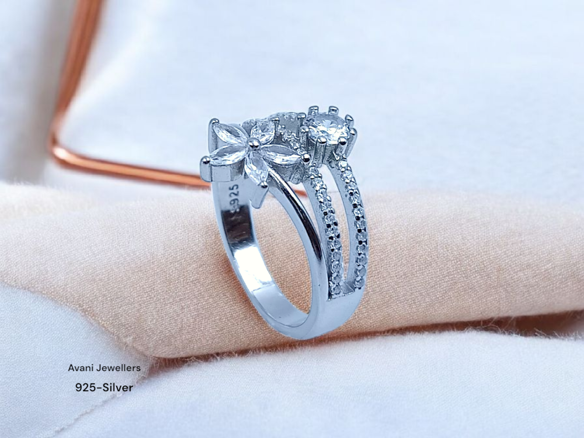 Silver Ladies Fancy Ring only @ ₹1976