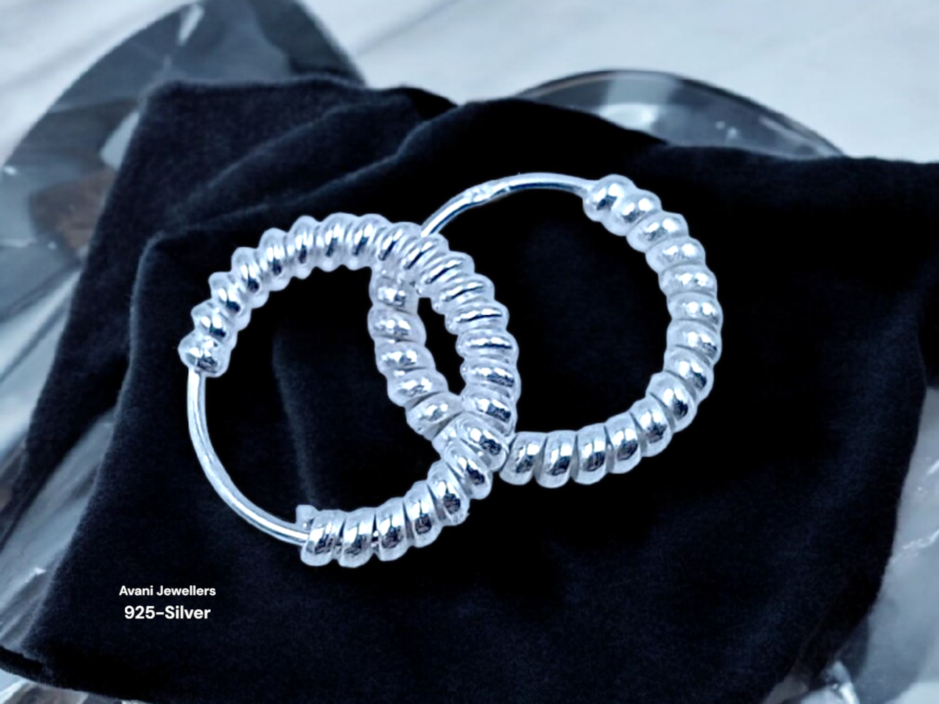 Silver Antique Plain Earrings @ ₹576