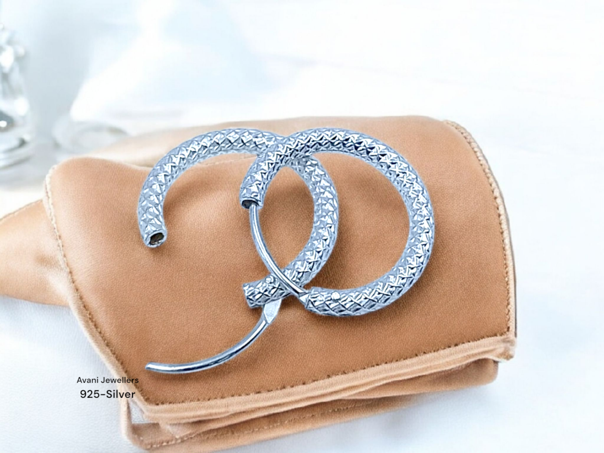 Silver Antique Plain Earrings @ ₹504