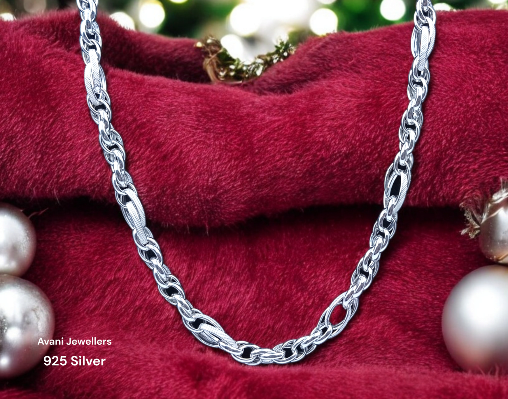 Silver Gents Chain @₹6444