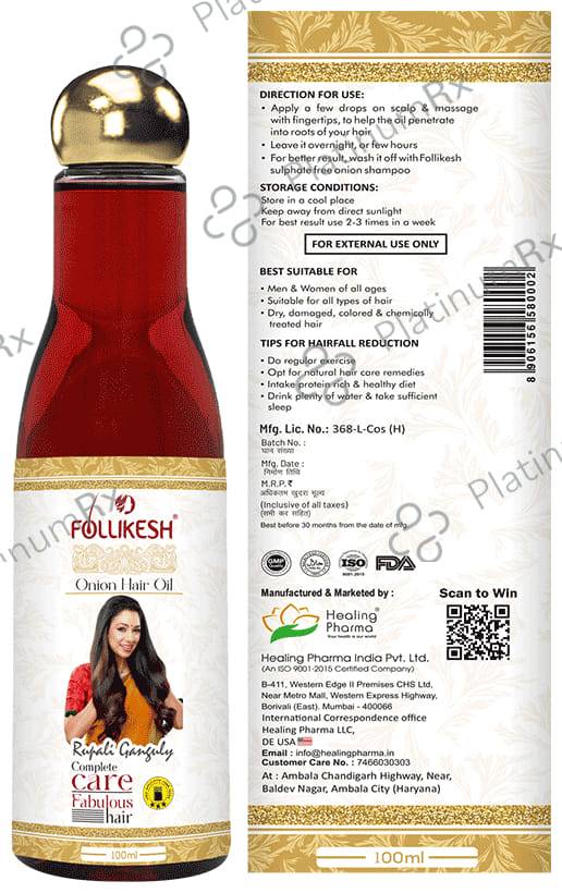 Follikesh Onion Hair Oil 100ml