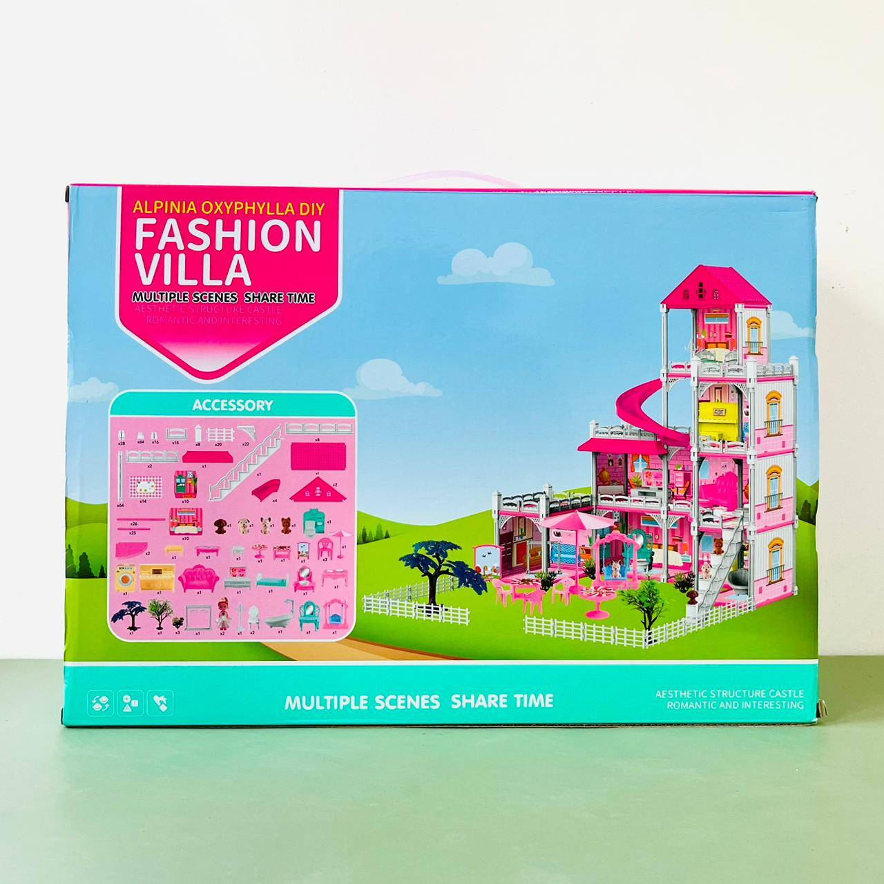 4 Storey Princess Dream Doll House Multi-Room Scenario Toy For Girls Buy @ ₹7499