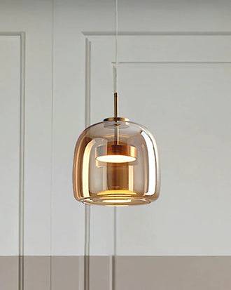 Valentino Ceiling Pendant Light - Amber