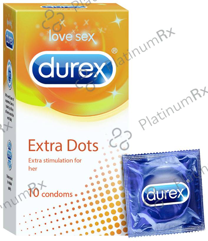 Durex Extra Dots Condom 10s