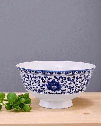 Blue Baroque Bone China Katori