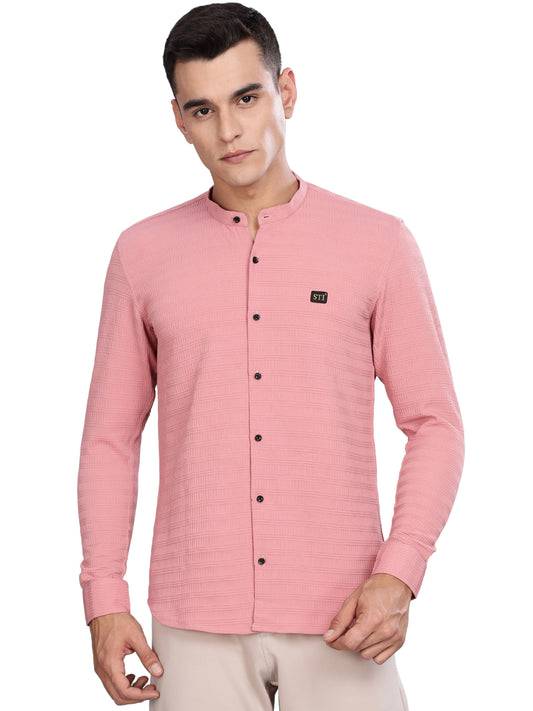 Pink Smart-Fit Spandex Shirt – Flexible & Long-Lasting