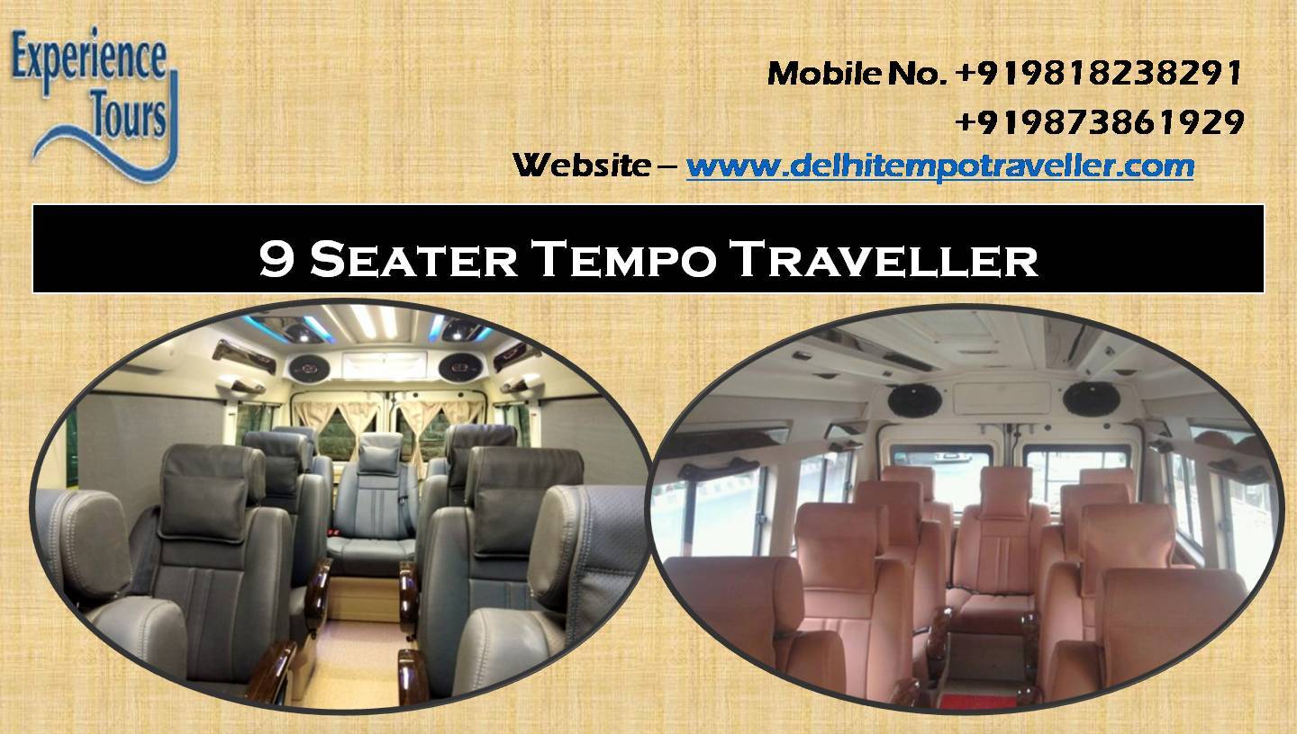 9 Seater Tempo Traveller on Rent