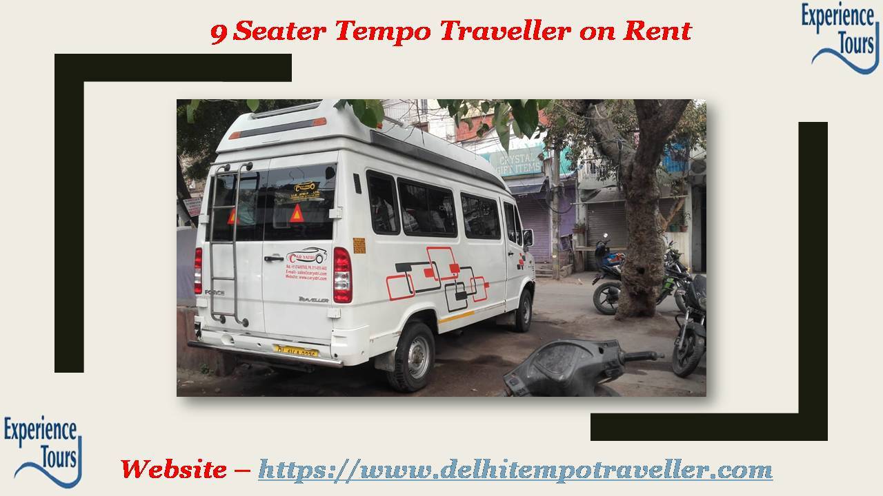9 Seater Tempo Traveller on Rent