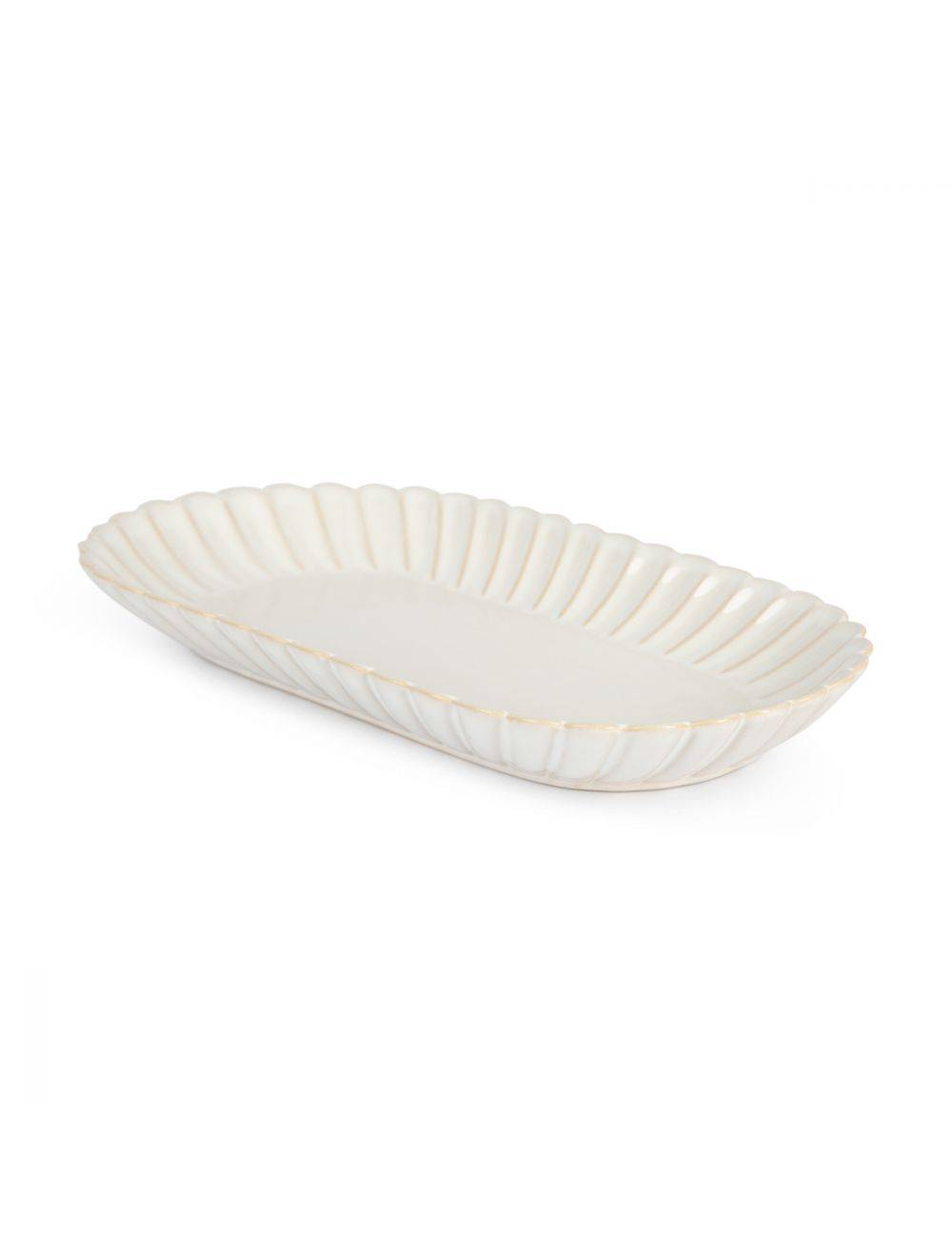 Scallop Rim Oval Platter