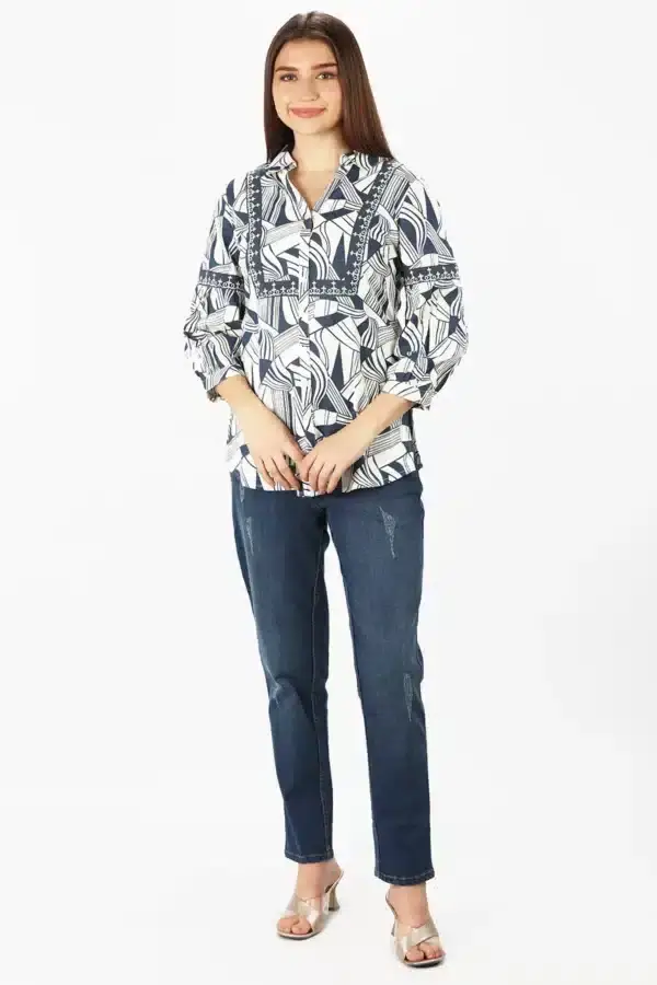 Embroidered Rayon Slub Shirt